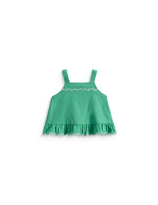 SCALLOP TRIM CAMI