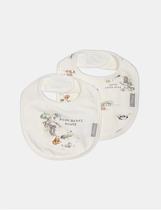 WINNIE THE POOH 2 PC BIB SET