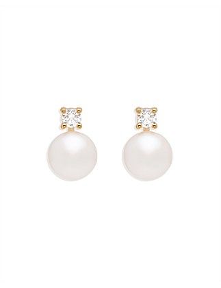 MOMENTS WITH YOU PEARL STUD EARRINGS 6MM