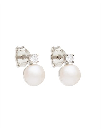 MOMENTS WITH YOU PEARL STUD EARRINGS 6MM