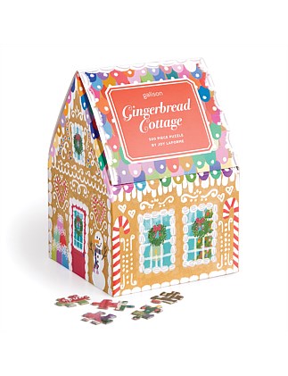 Joy Laforme Gingerbread Cottage Puzzle 500 Piece