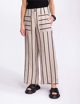 WIDE LEG STRIPE PANT