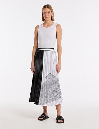 PLEATED MONO SKIRT