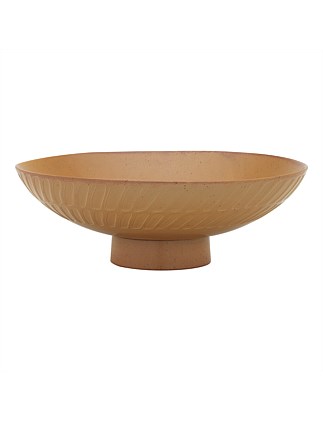 Portsea Footed Serve Bowl Cedar