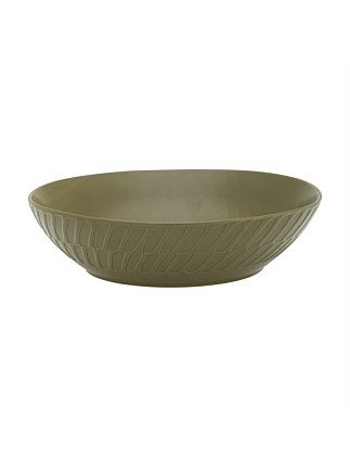 Portsea Shallow Serve Bowl Kelp