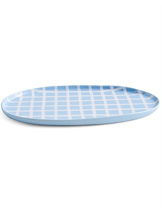 Blue Bird Tartan Platter