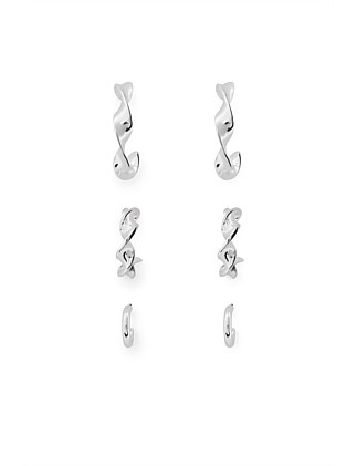 TWIST HOOP 3 PACK EAR