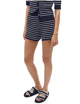 STRIPE KNIT SHORT