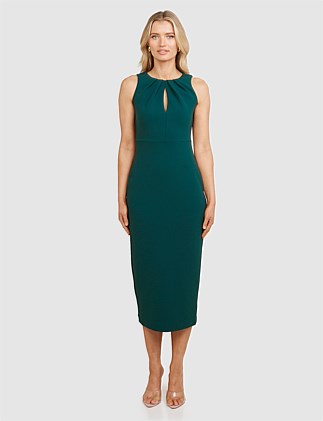 ANDIE HIGH NECK MIDI DRESS