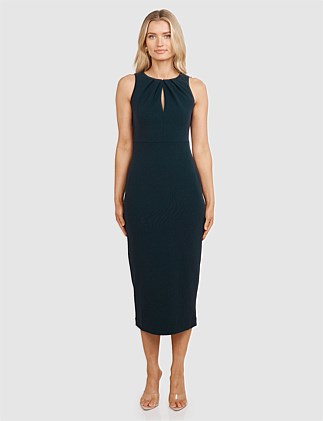 ANDIE HIGH NECK MIDI DRESS