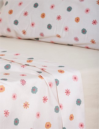 Wildflower Super King Flat Sheet