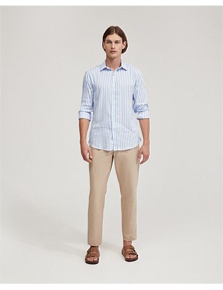 FERGUS LINEN STRIPED SHIRT