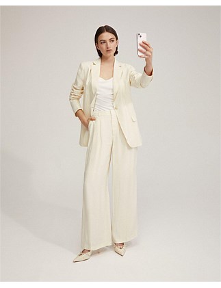 WILLOW LINEN BLEND OVERSIZE BLAZER