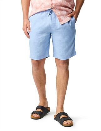 LINEN 9" RESORT SHORT-CHAMBRAY