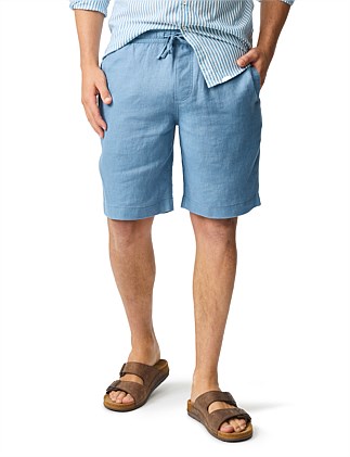 LINEN 9" RESORT SHORT-TEAL