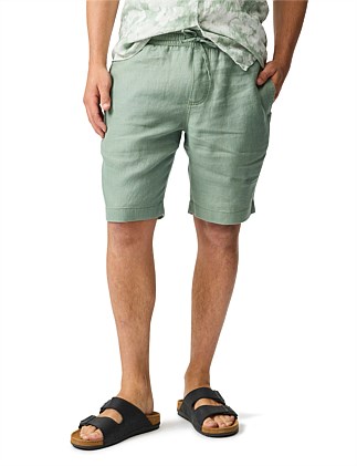 LINEN 9" RESORT SHORT-HUNTER