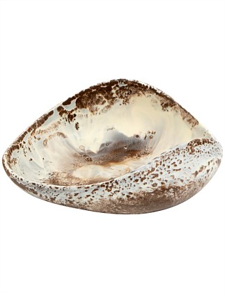 LEAF BOWL SMALL - CAPPUCCINO