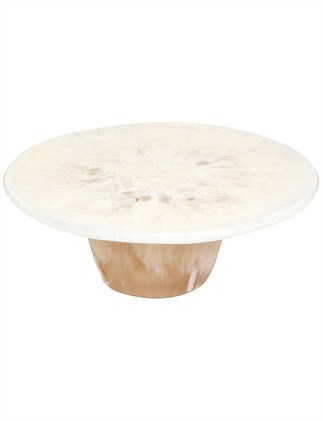 TEMPLE CAKE STAND - CHALK SWIRL