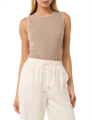 ELIANA STITCH DETAIL TANK TOP