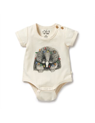 Puggle Organic Christmas Bodysuit