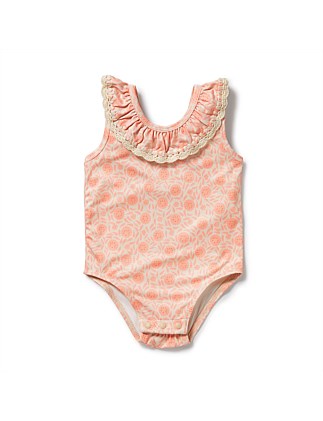 Amelie Floral Crochet Swimsuit