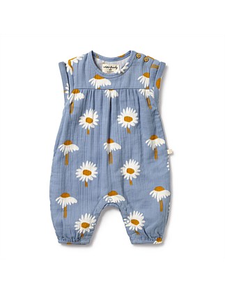 Daisy Floral Organic Crinkle Jumpsuit