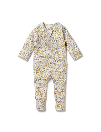 Little Meadow Organic Zipsuit with Feet