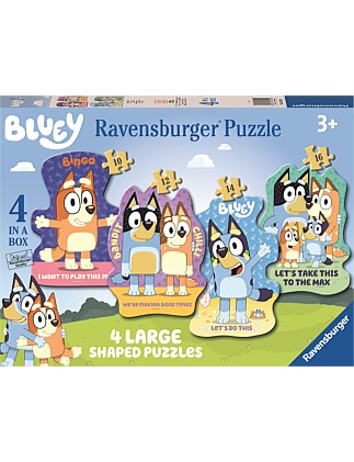 BLUEY LETS DO THIS SHAPE PUZZLE 10, 12, 14, 16 PIECES