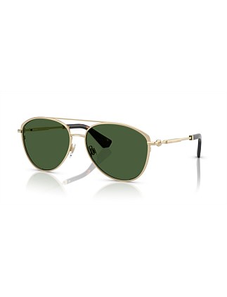 Pilot GOLD DARK GREEN Sunglasses