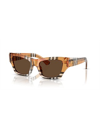 Cat Eye LIGHT BROWN DARK BROWN Sunglasses