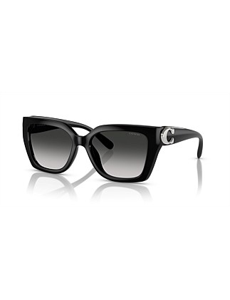 Square BLACK GREY GRADIENT Sunglasses