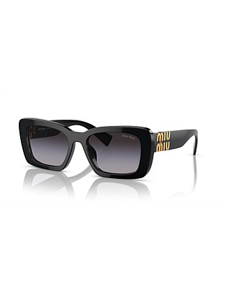 Rectangle BLACK GRADIENT GREY Sunglasses