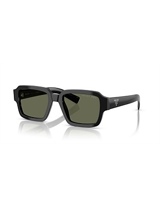 Square BLACK GREEN POLAR Sunglasses