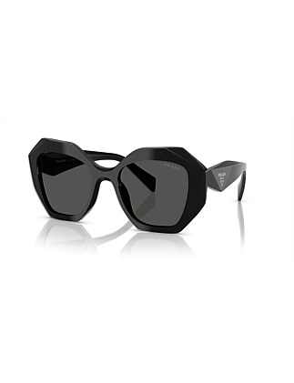 Irregular BLACK DARK GREY Sunglasses