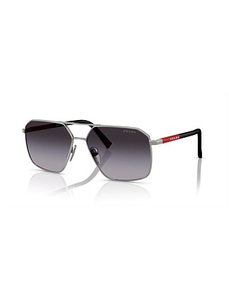 Irregular GUNMETAL GREY GRADIENT Sunglasses