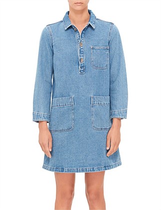 ROBE AURELIA DENIM MINI DRESS