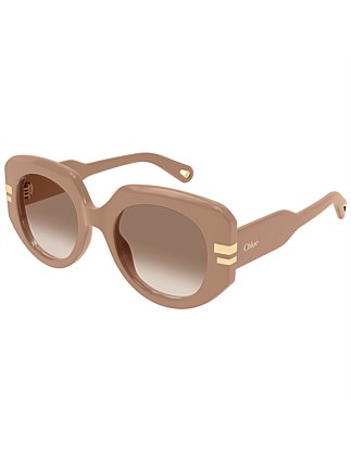 BEIGE RECTANGLE Sunglasses