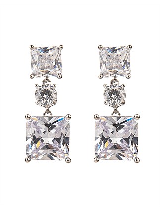 BRILLIANT CUT DROP EARRINGS