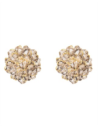 BEADED STUD EARRINGS