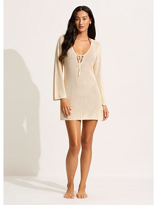 Isla Palm Knit Cover Up