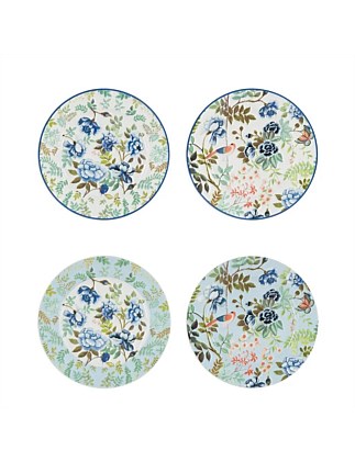 PORCELAINE DE CHINE SIDE PLATE 20CM Set 4