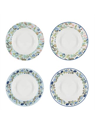 PORCELAINE DE CHINE PASTA BOWL 23CM Set 4