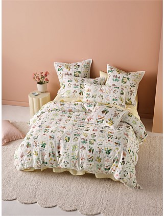 GARDEN BED KING QUILT COVER SET