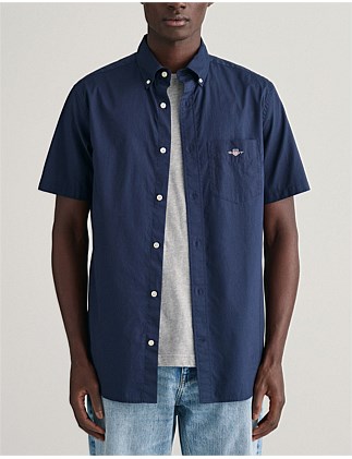 Regular Fit Poplin Short Sleeve Shirt