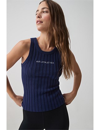 Hydra Logo Knit Ribbed Top