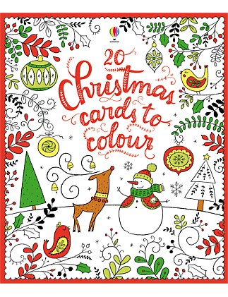 20 Christmas Cards to Colour