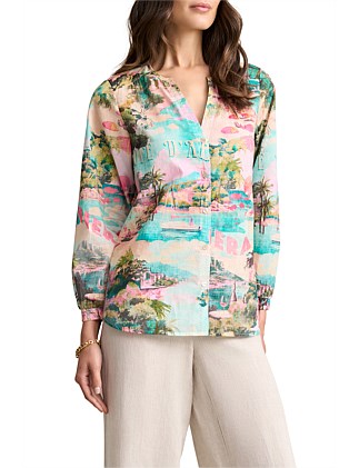 COTTON RESORT SHIRT - MULTI