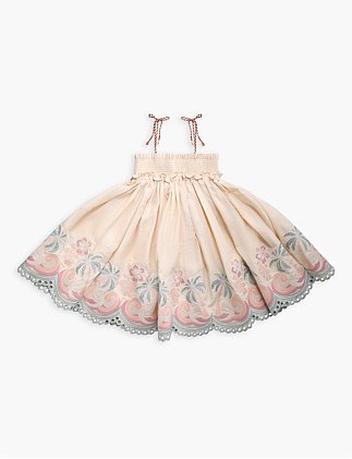 Tallow Embroidery Swing Dress (2Yrs - 12 Yrs)