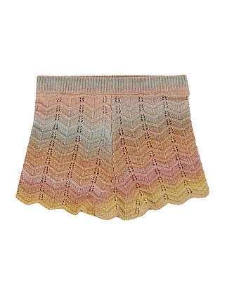 Tallow Chevron Knit Short (2Yrs - 12 Yrs)