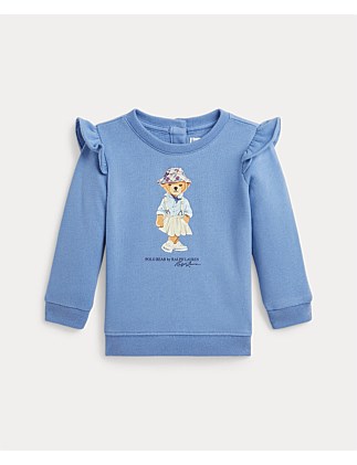 Baby Girl Polo Bear Fleece Sweatshirt